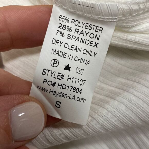 Hayden White Puff Sleeve Top Size Small NWOT - Picture 5 of 5